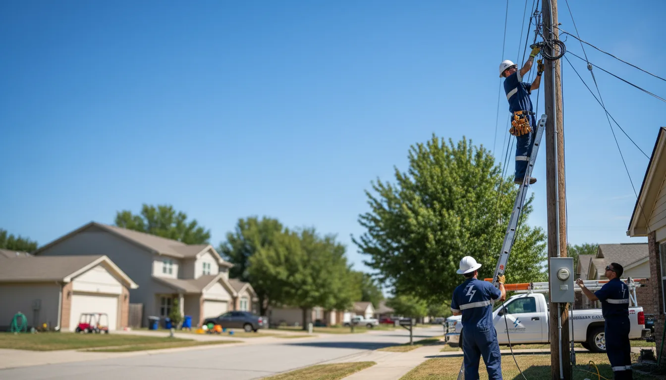 Residential electrician providing installation services in Fairborn, OH